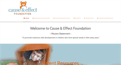 Desktop Screenshot of causeandeffectfoundation.com
