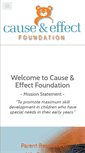 Mobile Screenshot of causeandeffectfoundation.com